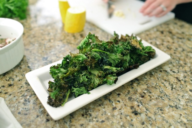 Kale Chips Plated