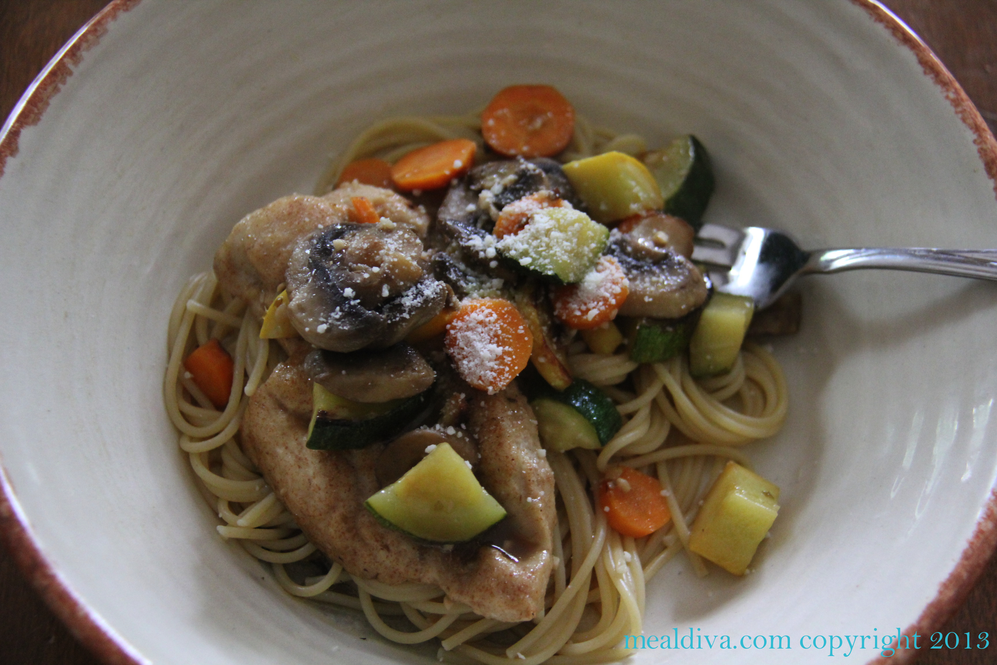 Easy Chicken with Pasta & Vegetables