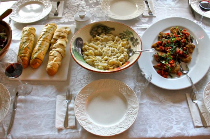 Italian dinner menu grocery list