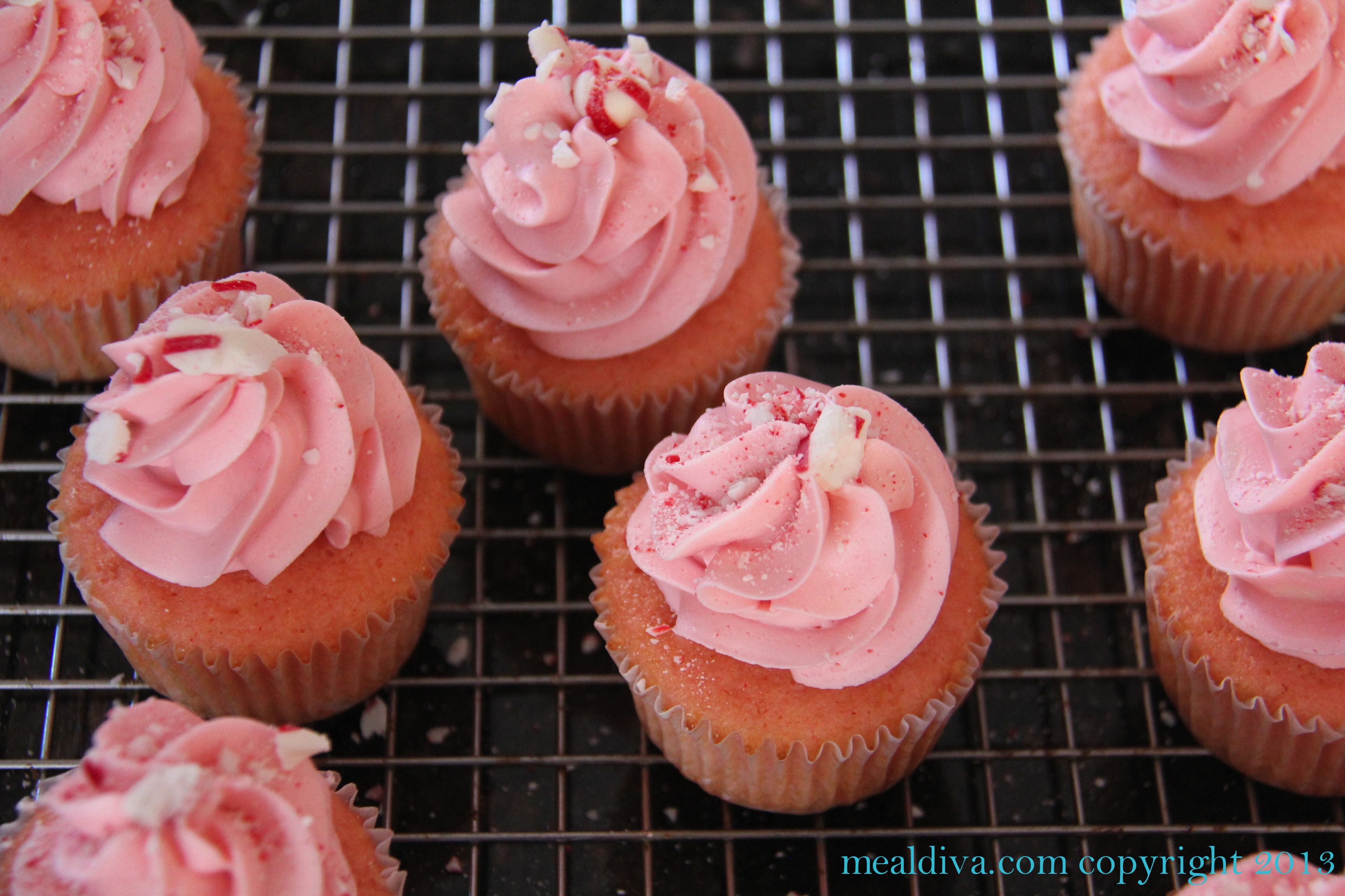 Pink Peppermint Cupcakes