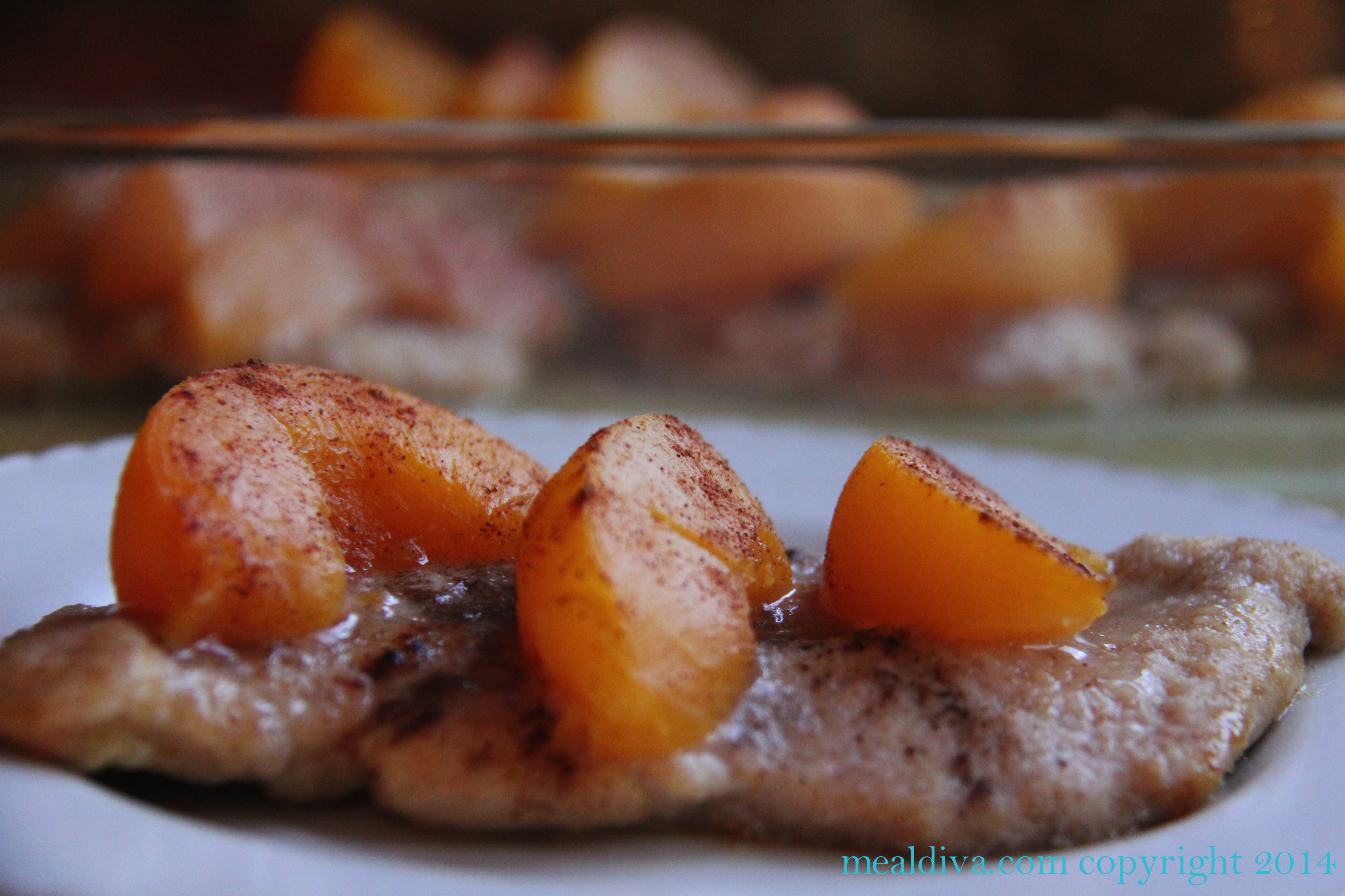 chicken with peaches 4