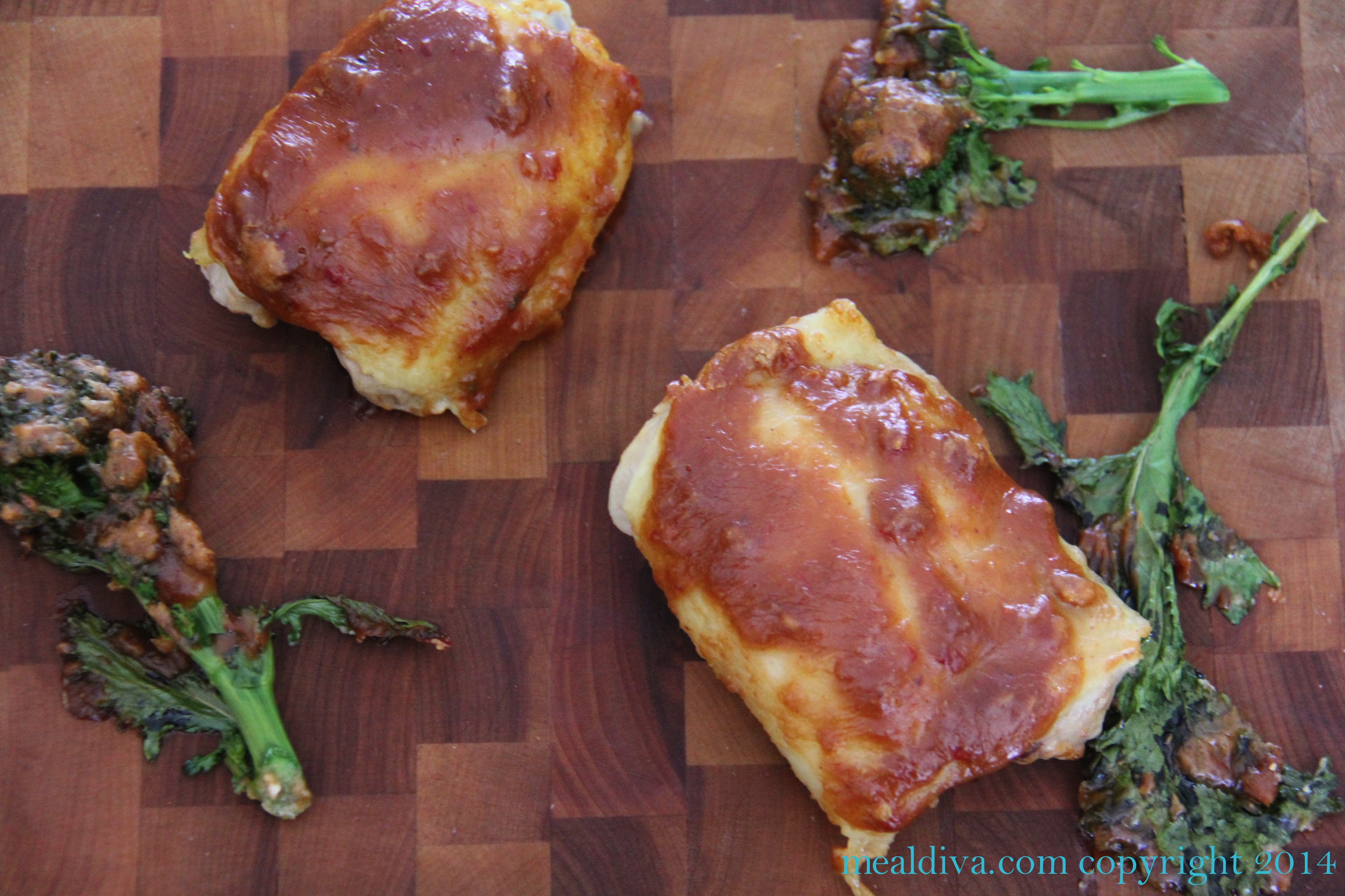 Spicy Peanut Chicken with Broccoli Rabe