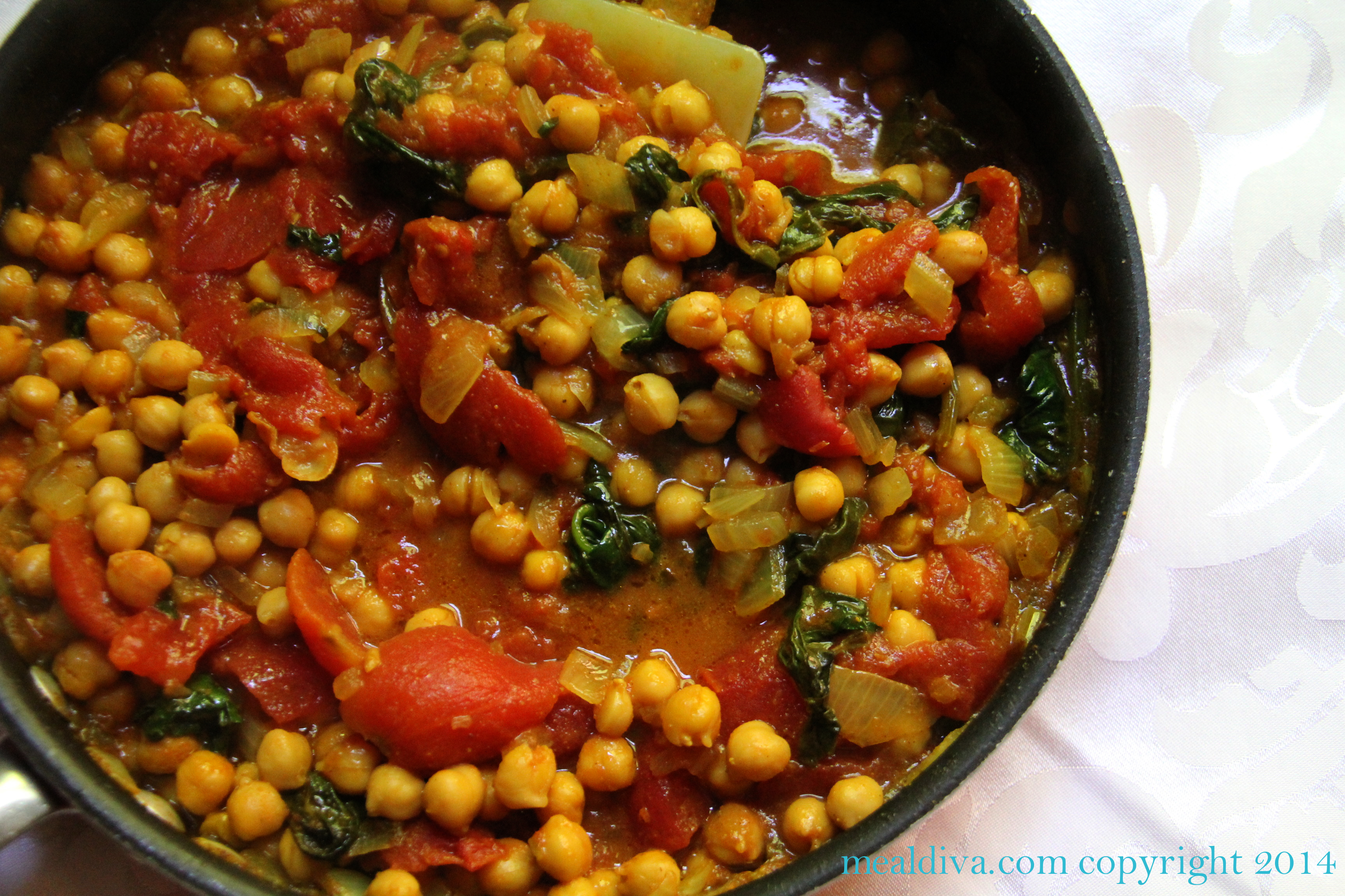 Indian Style Chickpeas in Curry