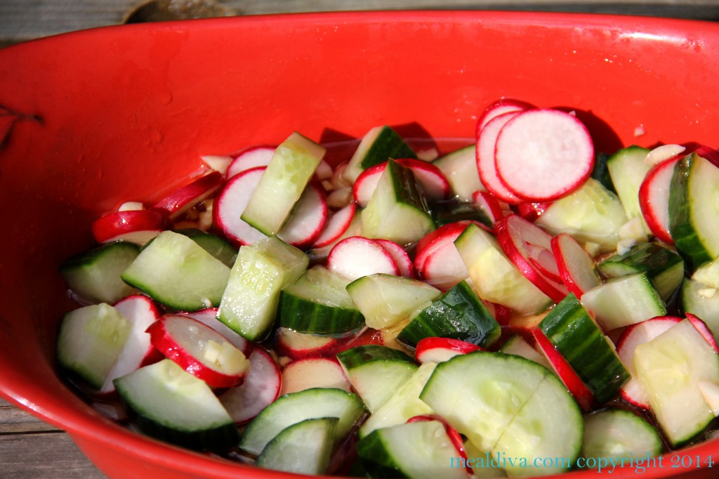 radish cucumber salad