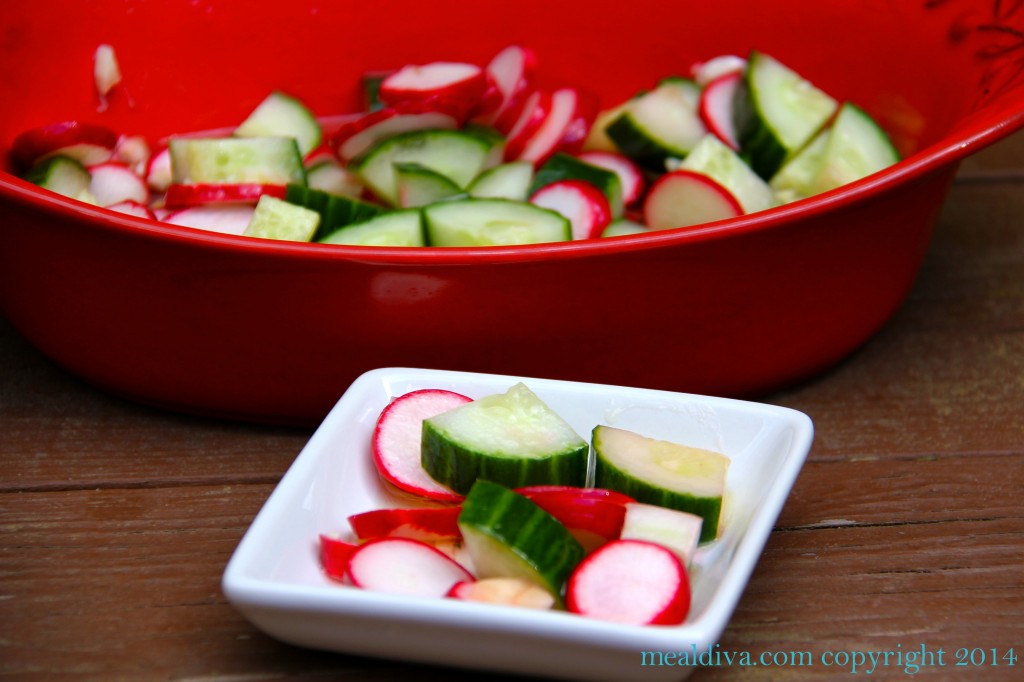 radish cucumber salad 1