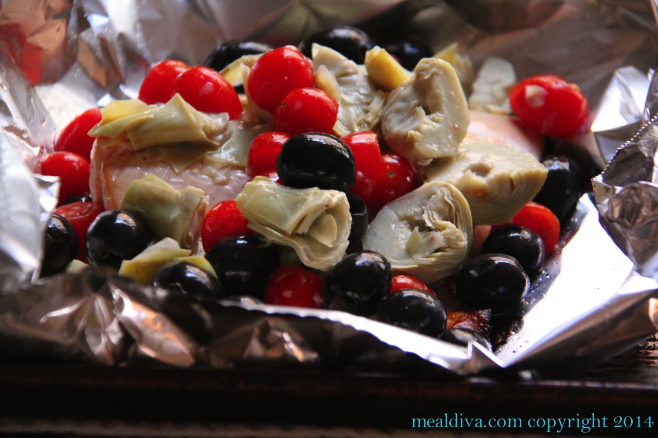 Greek Salmon, Olives & Artichokes