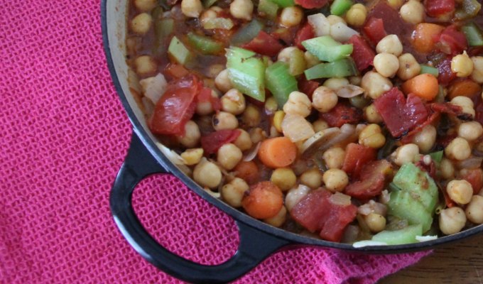 cover chickpea stew