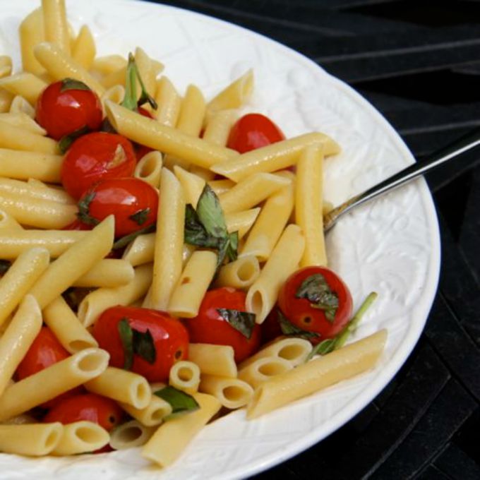 fresh tomato basil pasta-5