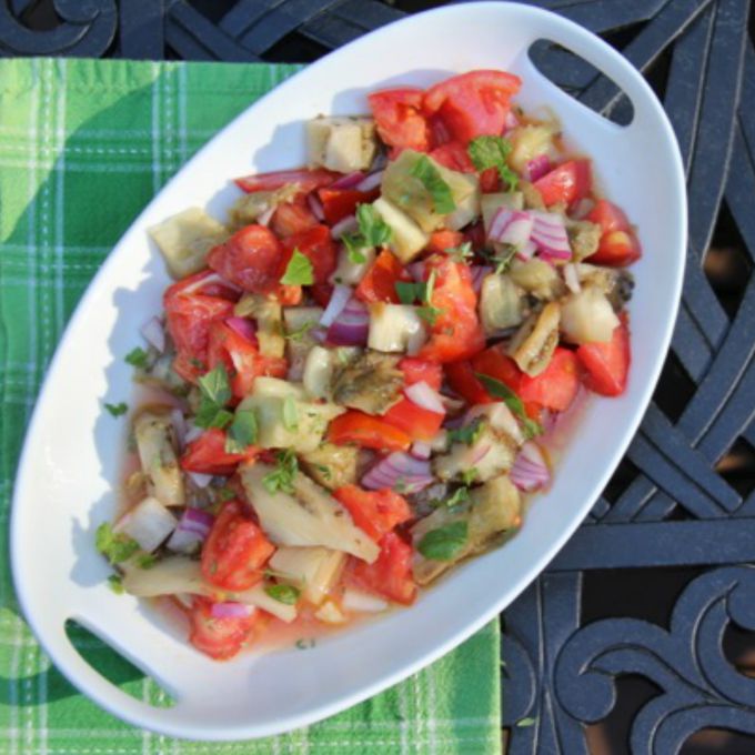 Oven Baked Eggplant Salad — MealDiva