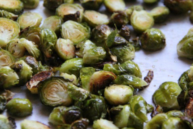 Simple Oven Roasted Brussel Sprouts