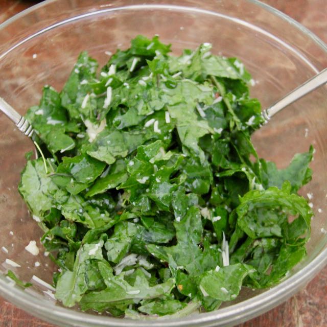 Kale salad parmesan 2