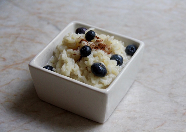 Leftover Rice Breakfast Pudding
